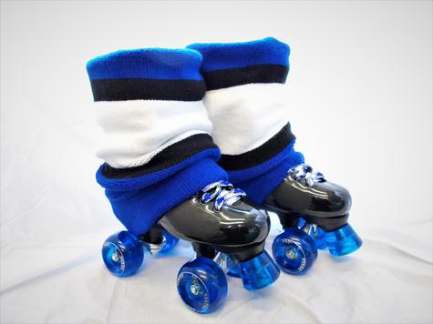 Ventro Pro QUAD ROLLER SKATE with BLUE puffer set up